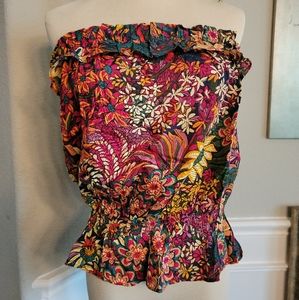 Anthropologie Maeve Strapless Top XL
